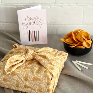 Sarah - Reusable Fabric Gift Wrap