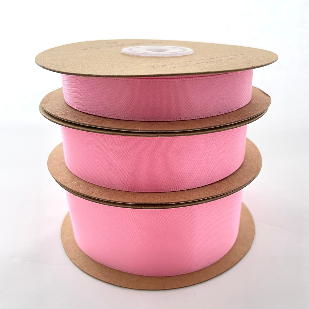 Double Satin Ribbon - Rose Pink