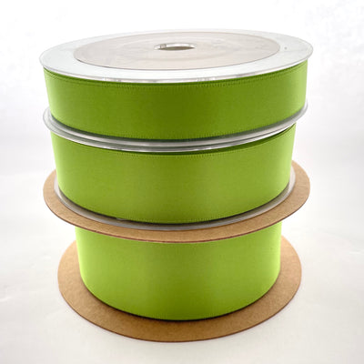 Double Satin Ribbon - Kiwi Green