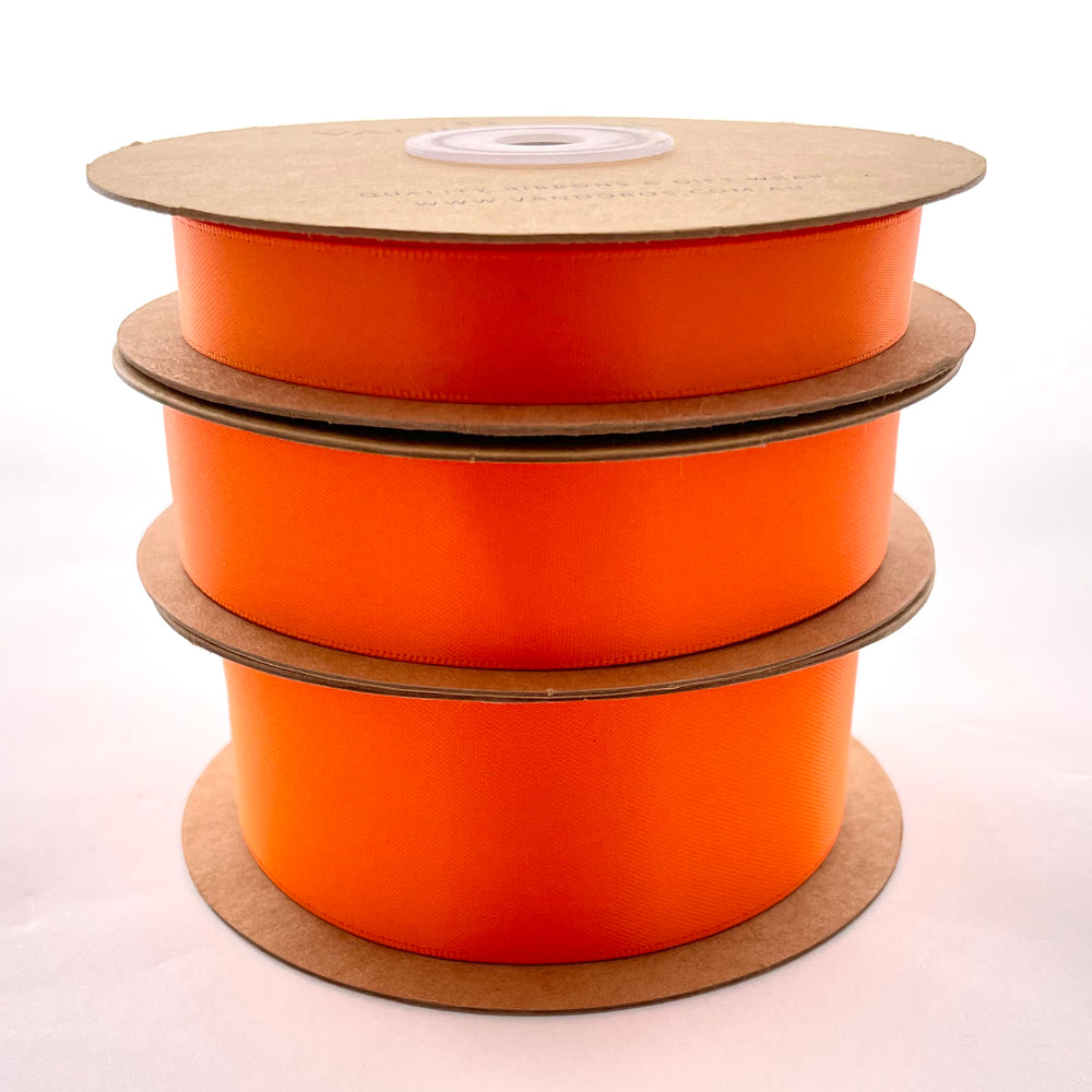 Double Satin Ribbon - Orange