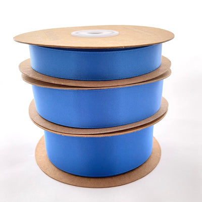 Double Satin Ribbon - Bright Blue