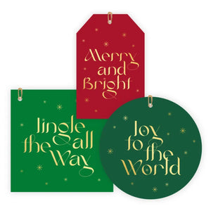 
            
                Load image into Gallery viewer, Festive Trio Gift Tag - Red/Green (3pk)
            
        