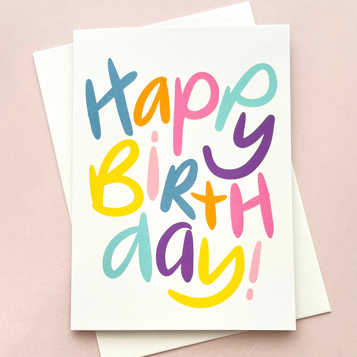 Happy Birthday Letters Greeting Card