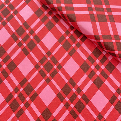 Plaid - Poppy Red