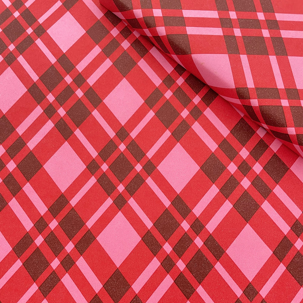 Plaid - Poppy Red