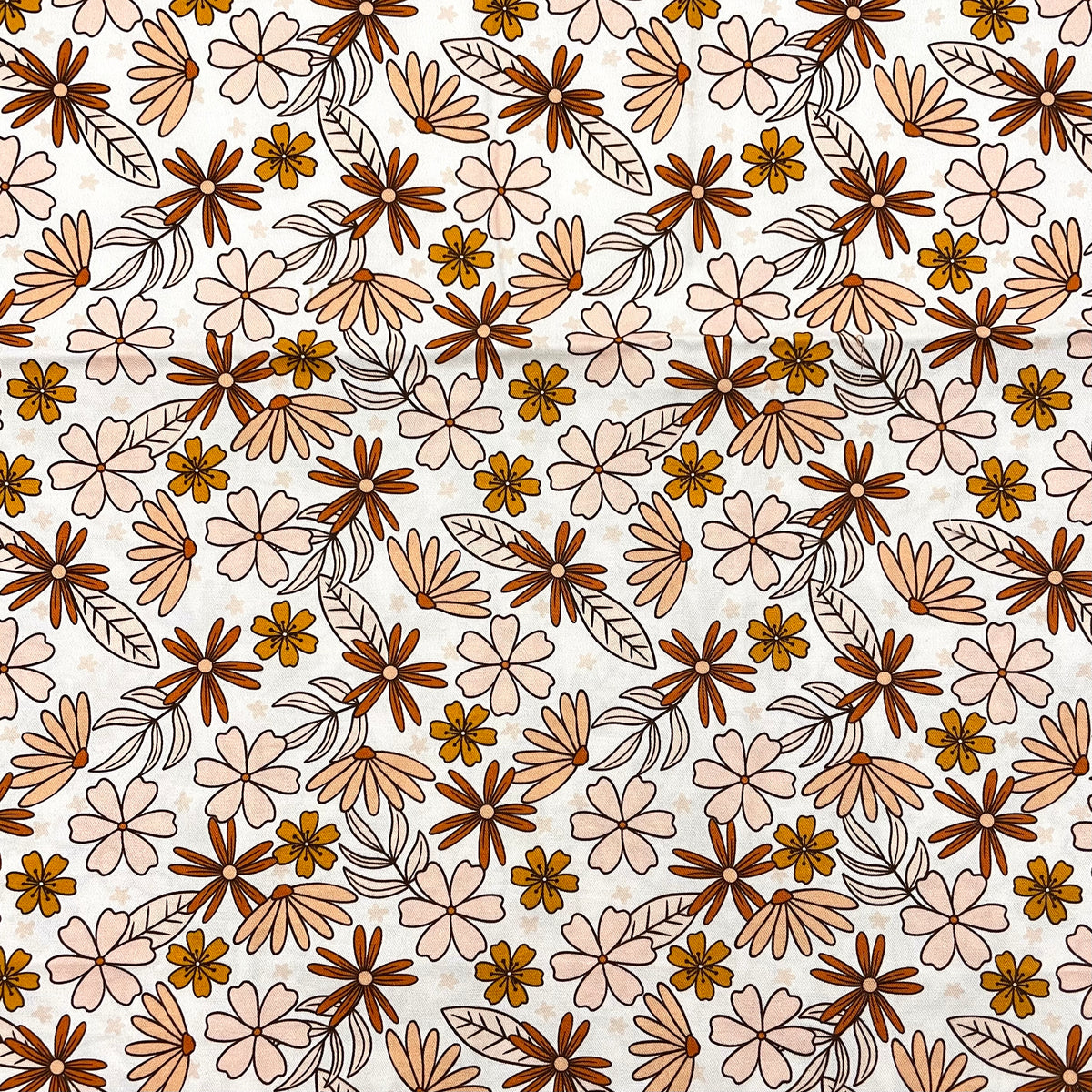 Vintage Floral (White) - Reusable Fabric Gift Wrap