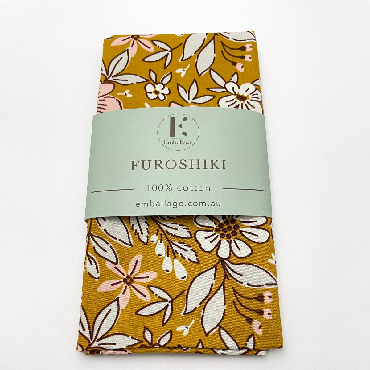 
                  
                    Vintage Floral (Mustard) - Reusable Fabric Gift Wrap
                  
                