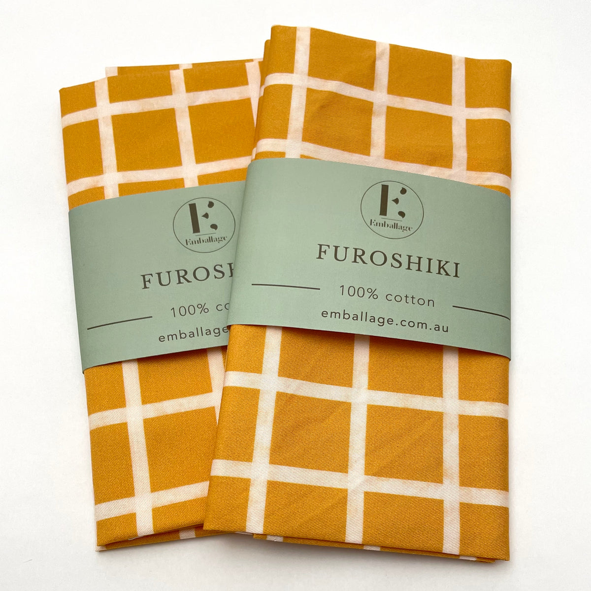 
                  
                    Check (Mustard) - Reusable Fabric Gift Wrap
                  
                