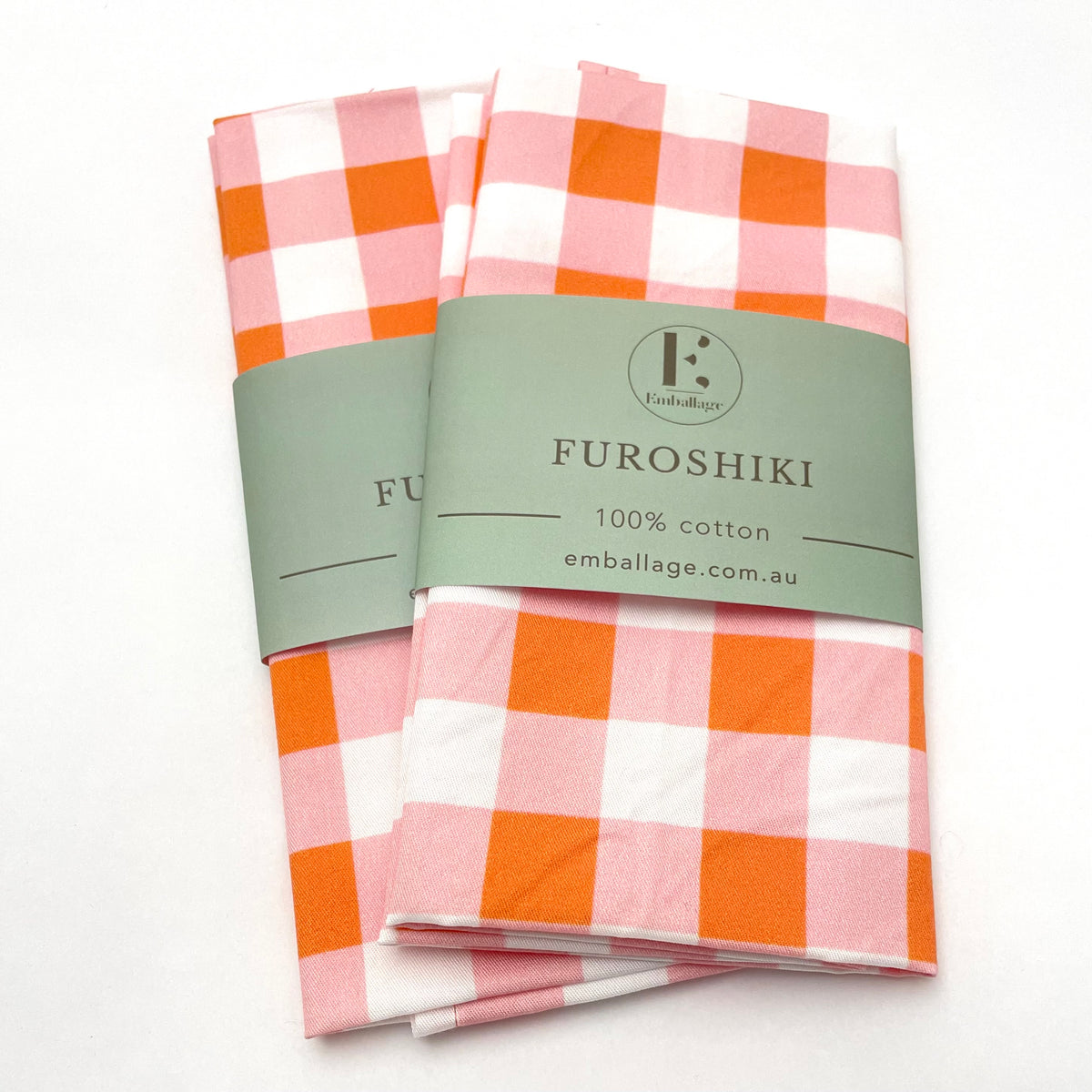 
                  
                    Check (Pink/Orange) - Reusable Fabric Gift Wrap
                  
                