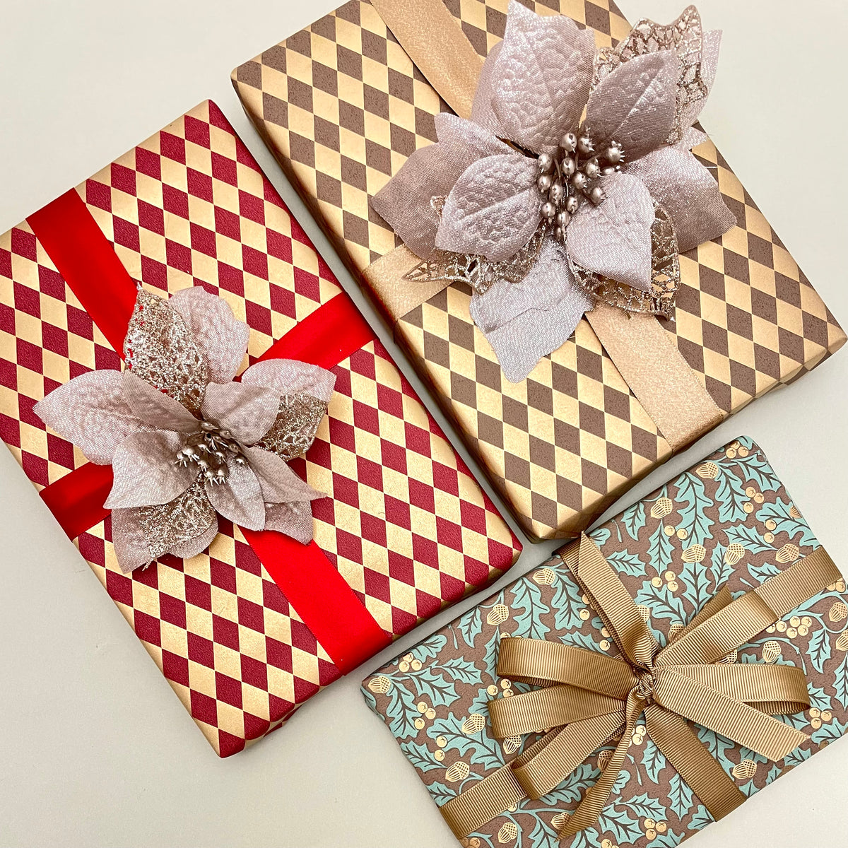 Poinsettia Clip (3pk)