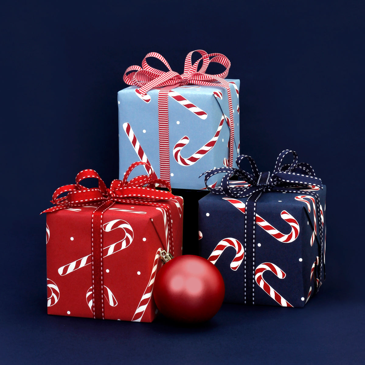 Alice Grosgrain Ribbon - Red/White