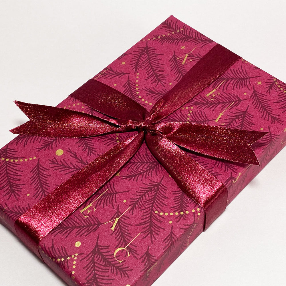 
                  
                    Double Satin Ribbon - Marsala/Gold
                  
                