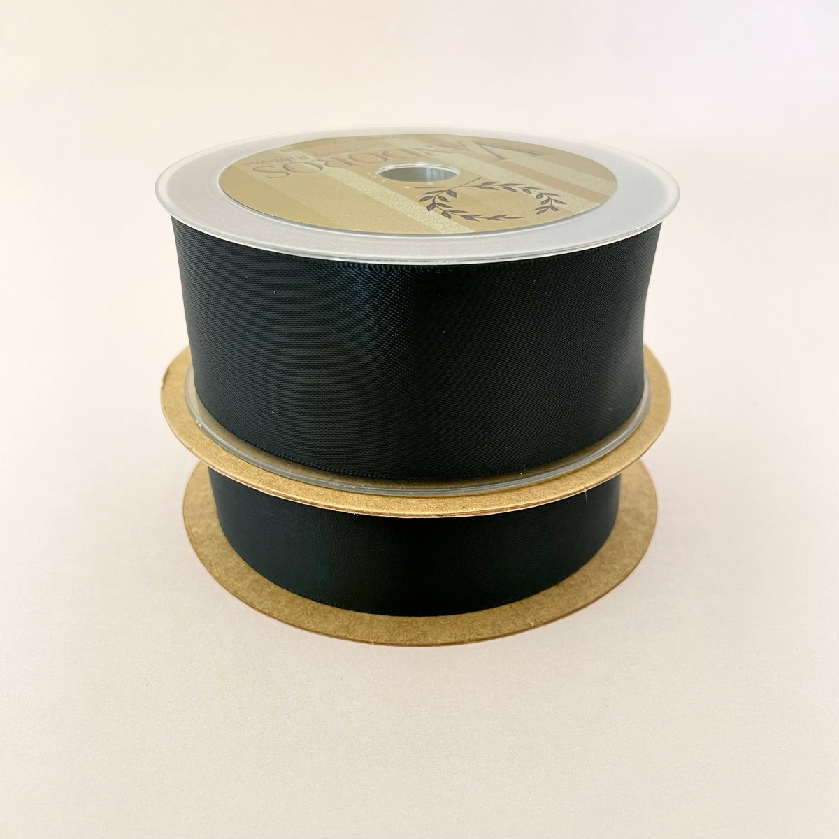Double Satin Ribbon - Black