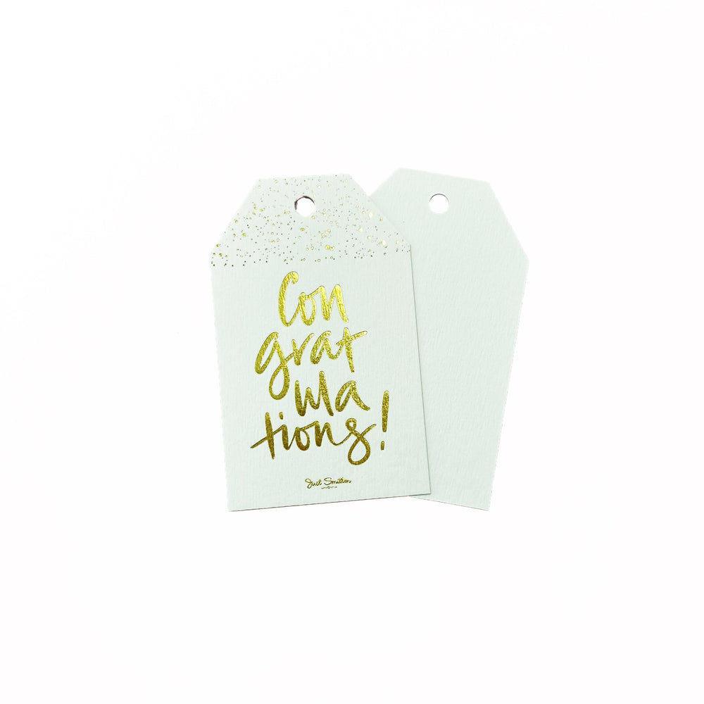Speckle Congratulations Gift Tag