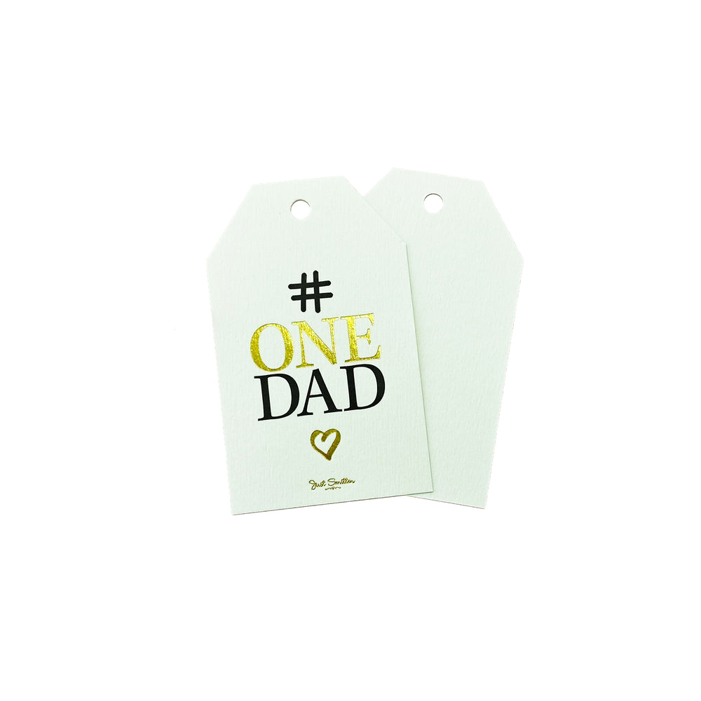 
            
                Load image into Gallery viewer, # One Dad Gift Tag
            
        