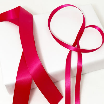 Double Satin Ribbon - Fuschia