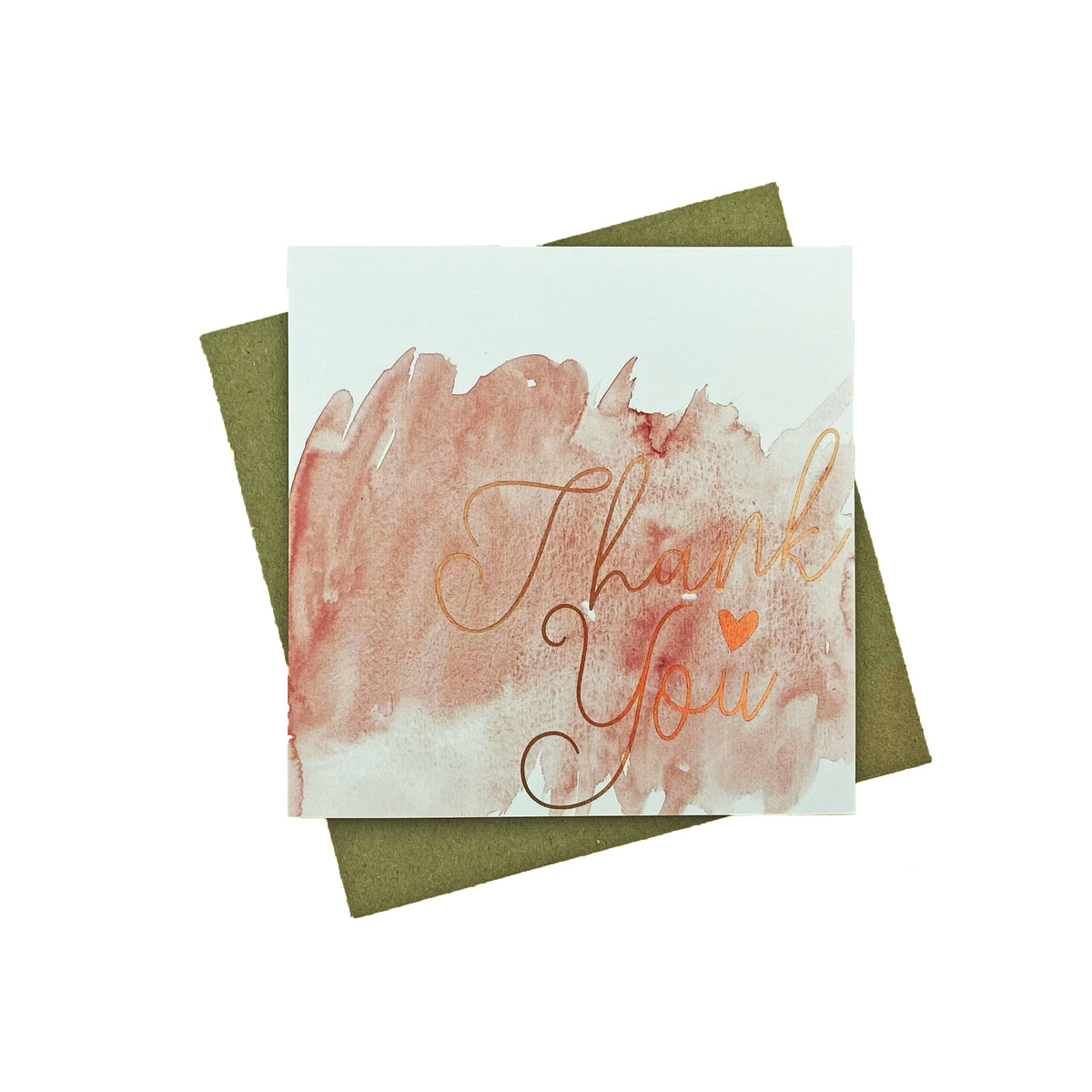 Watercolour Thank You Greeting Card