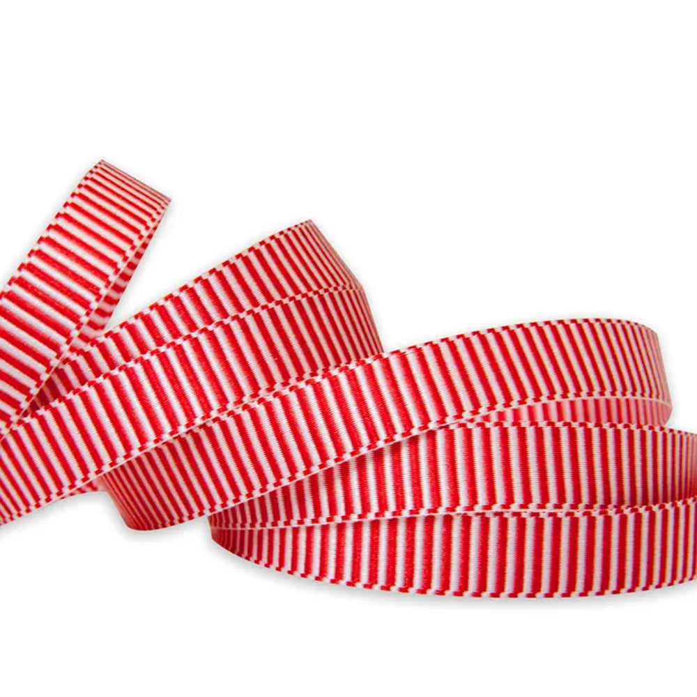 
                  
                    Alice Grosgrain Ribbon - Red/White
                  
                