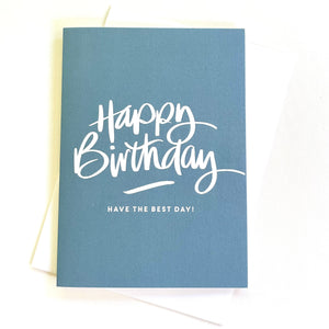 
            
                Load image into Gallery viewer, Happy Birthday Greeting Card - Blue
            
        
