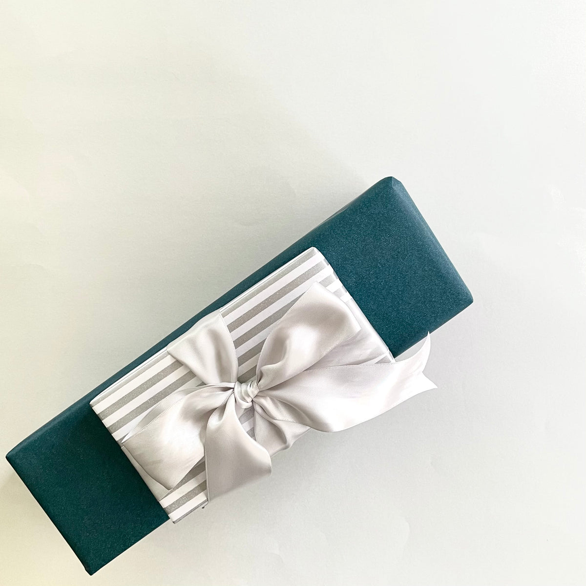 Double Satin Ribbon - Silver